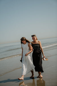 Objjovanna s - l lo o/neck long dress cloud dancer - Bij Keesje - Object - Jurk