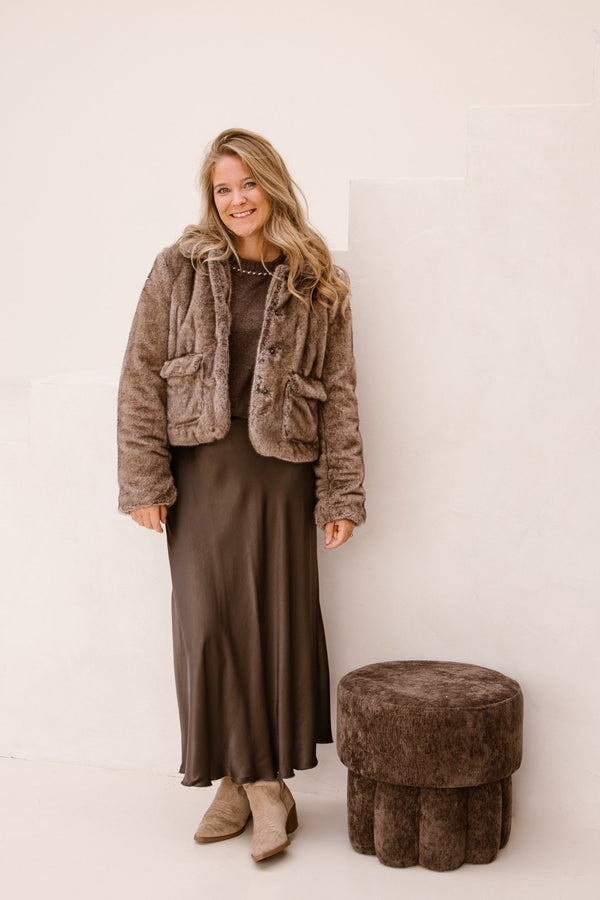 Objklara L/S RE jacket morel - Bij Keesje - Object