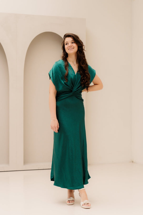 Objlia Re SS Long Dress Botanical Garden - Bij Keesje - Object - Jurk