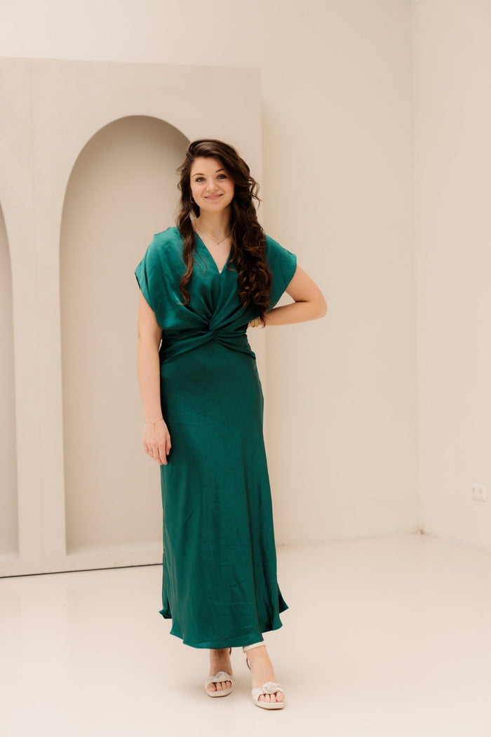 Objlia Re SS Long Dress Botanical Garden - Bij Keesje - Object - Jurk