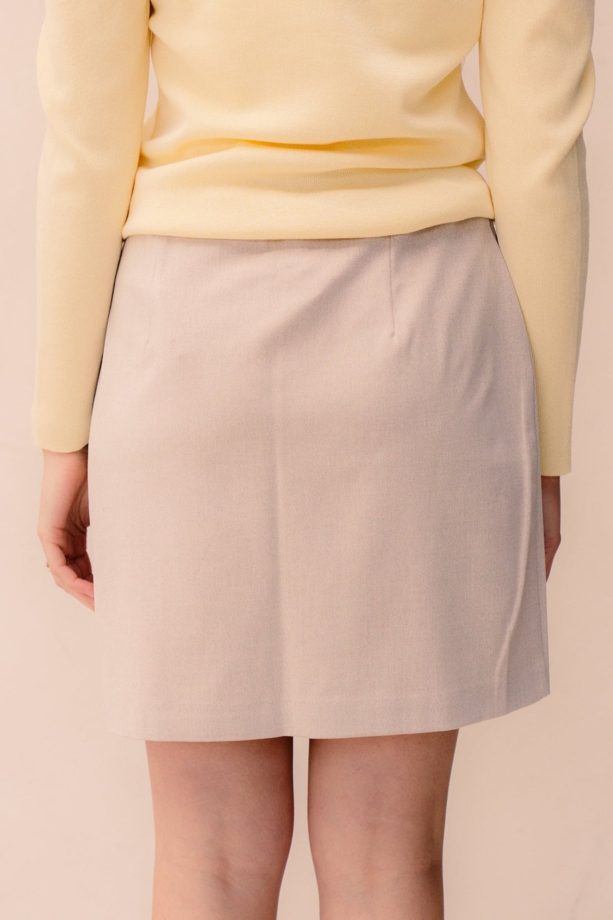 Objlisa Mini Skirt Humus Melange - Bij Keesje - Object - Rokken