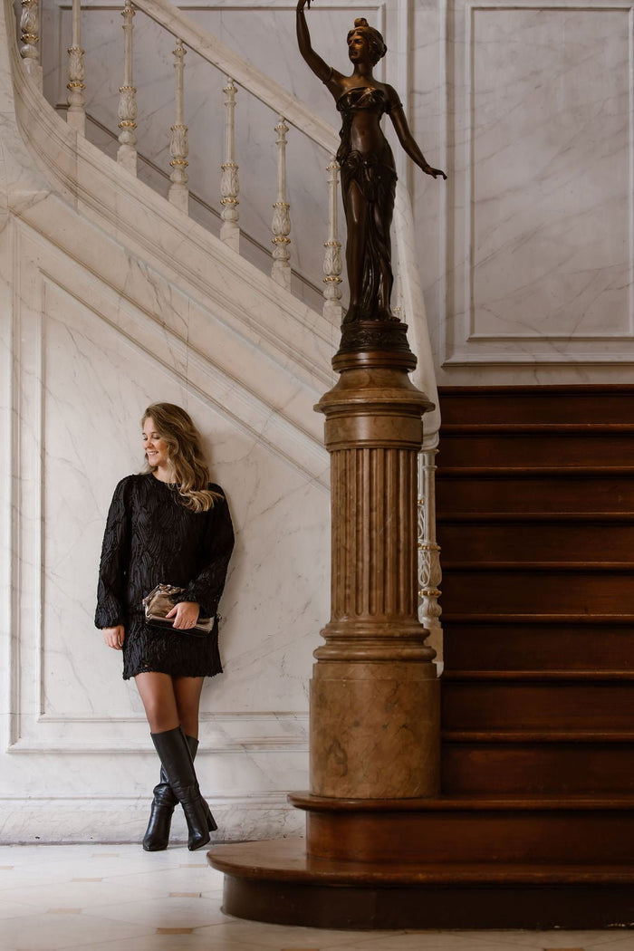 Objlucie Short Dress Fair Black - Bij Keesje - Object