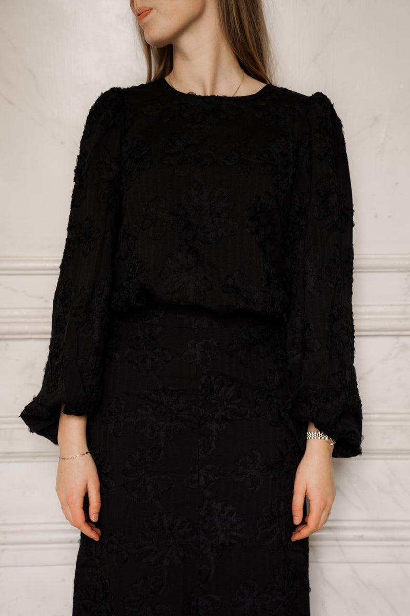 ObjLula L/S Top Black - Bij Keesje - Object