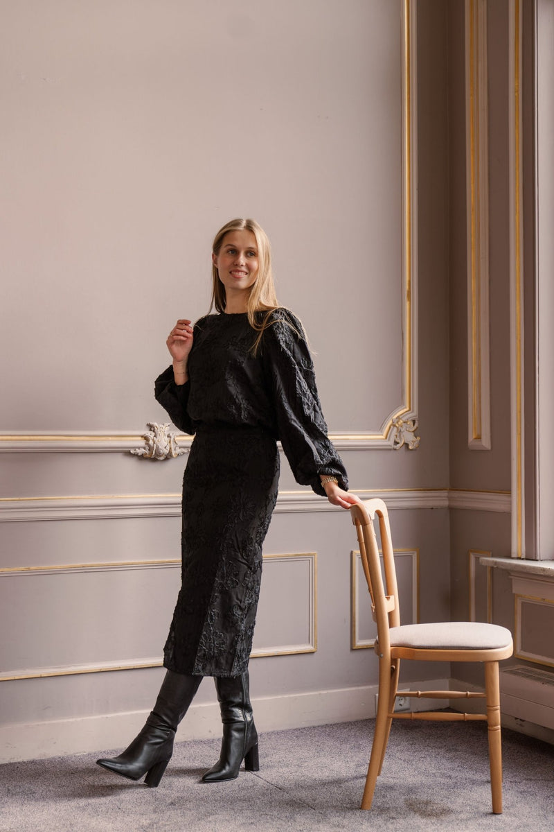 ObjLula L/S Top Black - Bij Keesje - Object