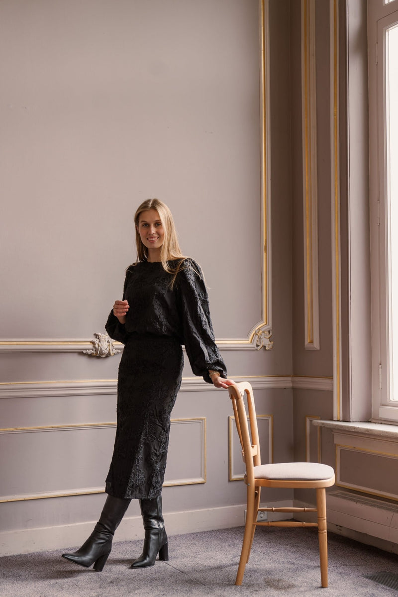 ObjLula L/S Top Black - Bij Keesje - Object