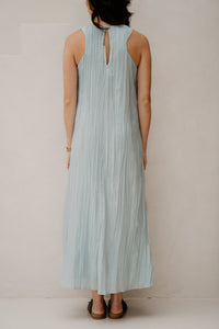 Objmabel Brea S/L O - Neck Long Dress Winter sky - Bij Keesje - Object - Jurk