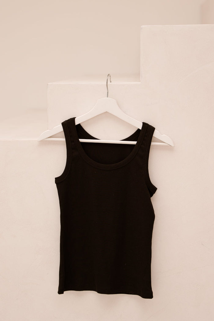 Objmoli sli tank top noos black - Bij Keesje - Object - top