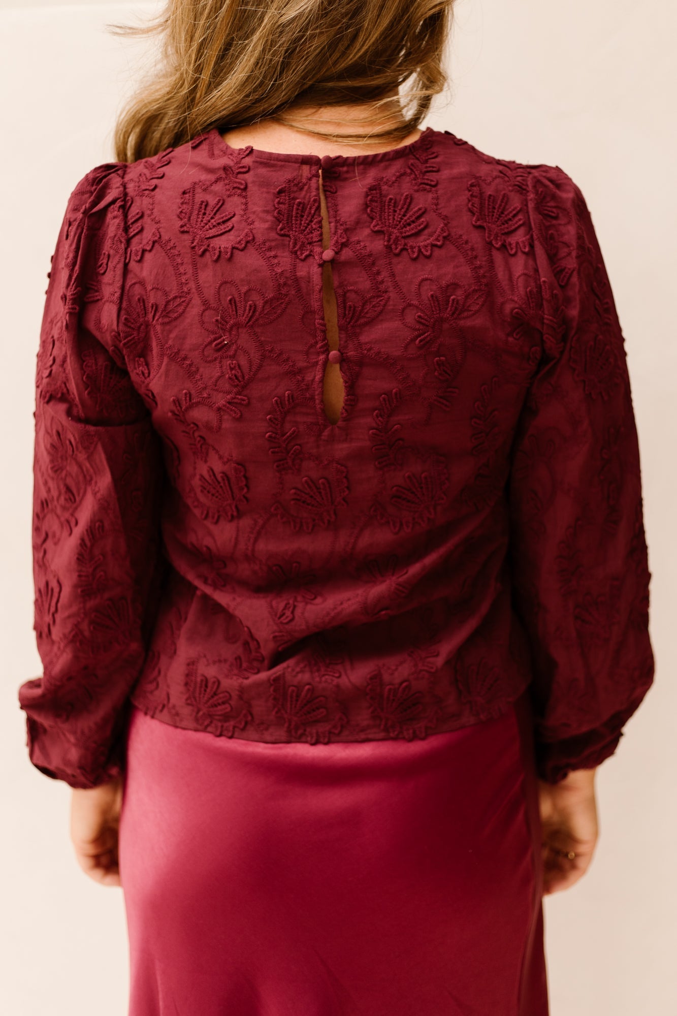 Objmya L/S Top Windsor Wine - Bij Keesje - Object - top