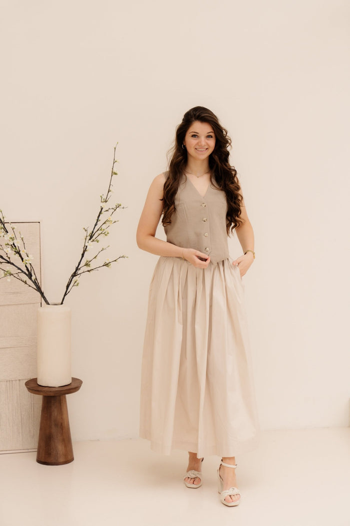 Objpaige HW Skirt Humus - Bij Keesje - Object - rokken