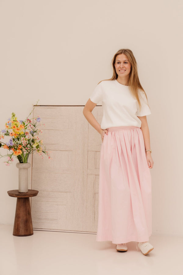 Objpaige HW Skirt Pale Lilic - Bij Keesje - Object - rokken