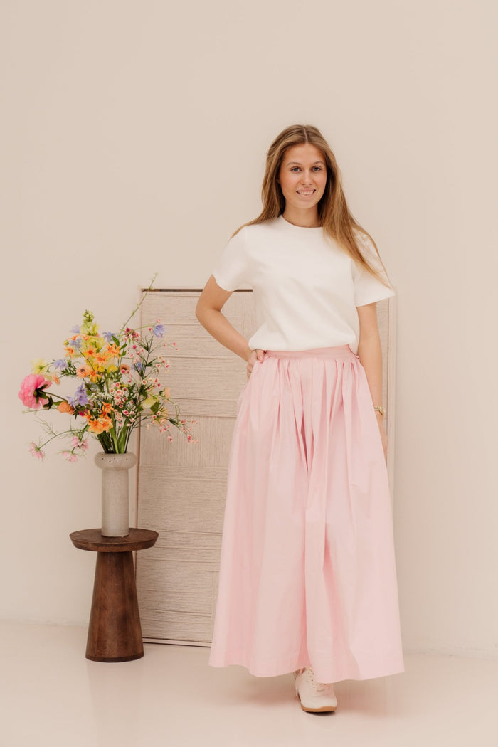 Objpaige HW Skirt Pale Lilic - Bij Keesje - Object - rokken