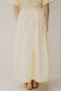 Objpaige HW Skirt Rep Pastel Yellow - Bij Keesje - Object - Rokken