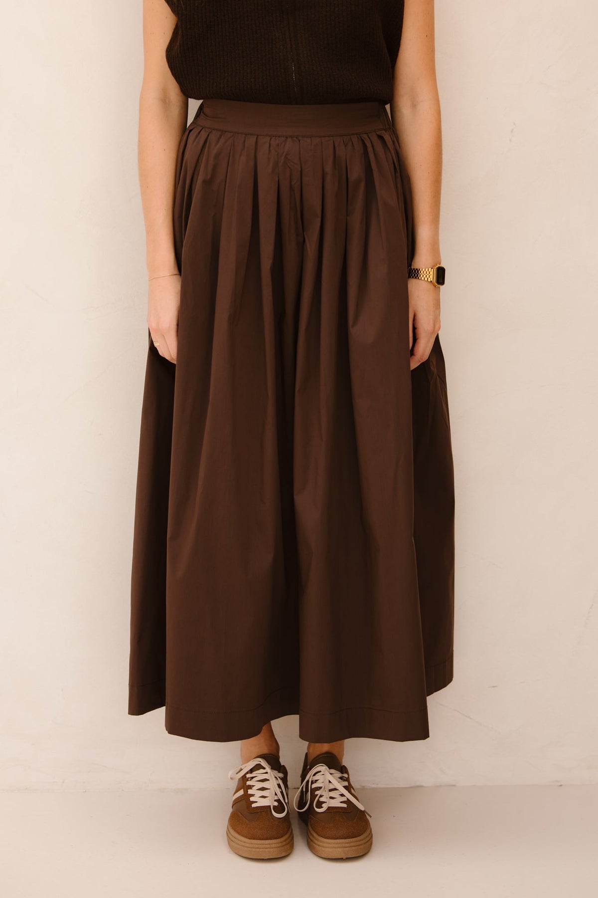 Objpaige HW Skirt Seal Brown - Bij Keesje - Object