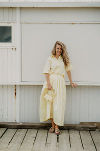 Objpaige RE Shirt Pastel Yellow - Bij Keesje - Object - Blouse