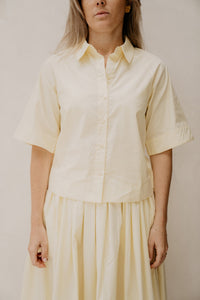 Objpaige RE Shirt Pastel Yellow - Bij Keesje - Object - Blouse