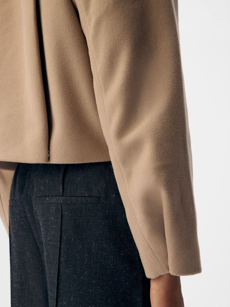 Objpolly L/S short jacket noos humus - Bij Keesje - Object