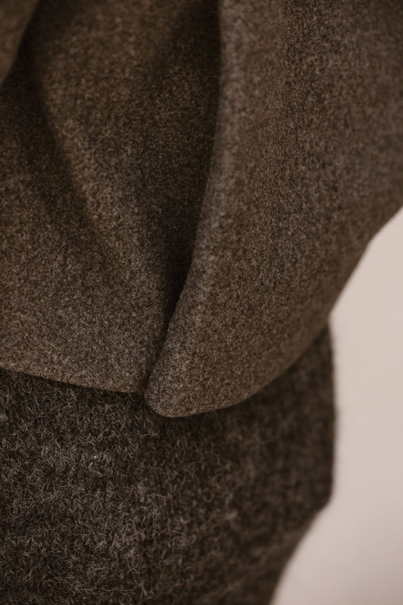 Objpolly short jacket dark grey - Bij Keesje - Object