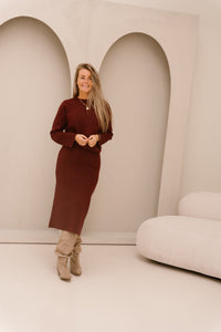 Objreynard knit skirt windsor wine - Bij Keesje - Object - rok
