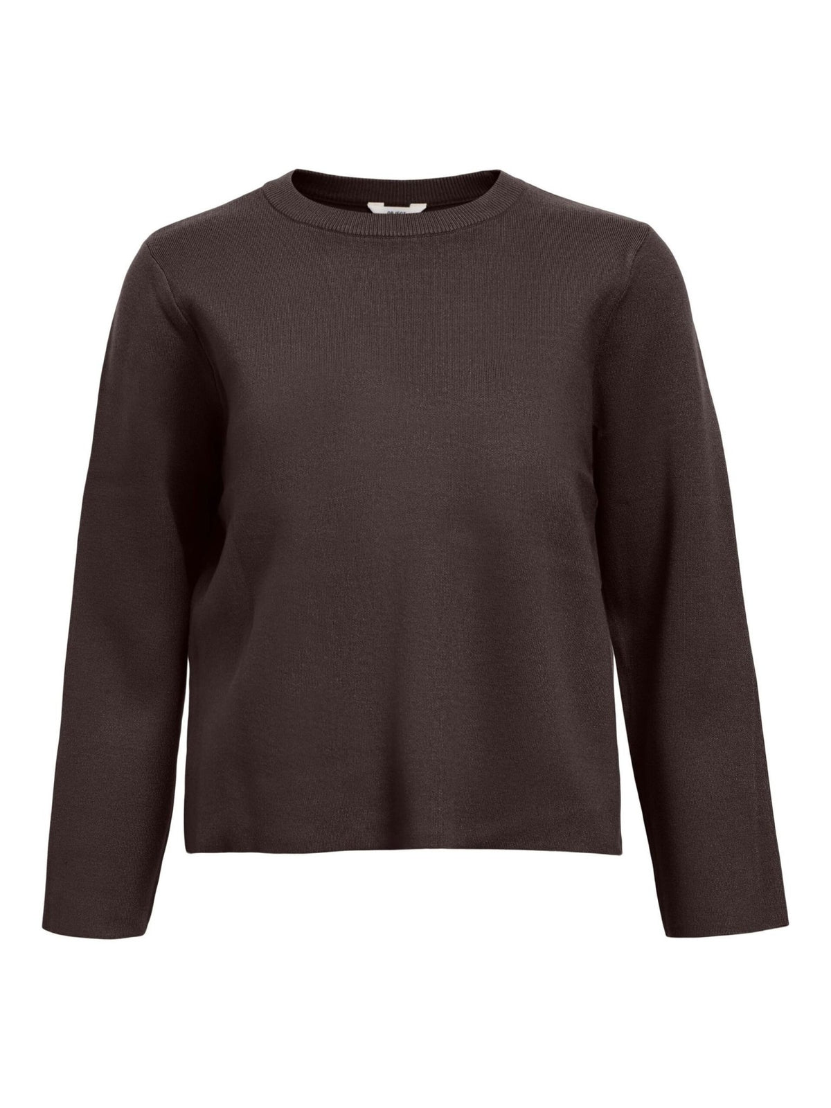 Objreynard o - neck pullover noos seal brown - Bij Keesje - Object