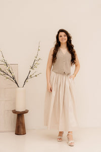 Objrini RE Waistoat noos Desert Taupe - Bij Keesje - Object - Gilet