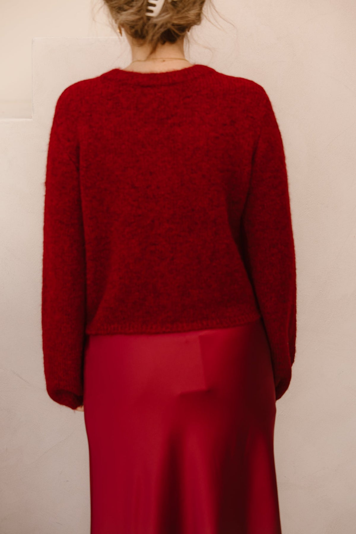 Objsaggia knit cardigan bordeaux - Bij Keesje - Object