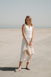 Objsanne lo strap dress div sandshell - Bij Keesje - Object - Jurk