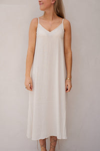 Objsanne lo strap dress div sandshell - Bij Keesje - Object - Jurk