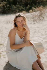 Objsanne lo strap dress div sandshell - Bij Keesje - Object - Jurk