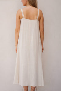 Objsanne lo strap dress div sandshell - Bij Keesje - Object - Jurk