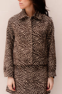 Objthea Short Jacket Morel Birch - Bij Keesje - Object - Jas