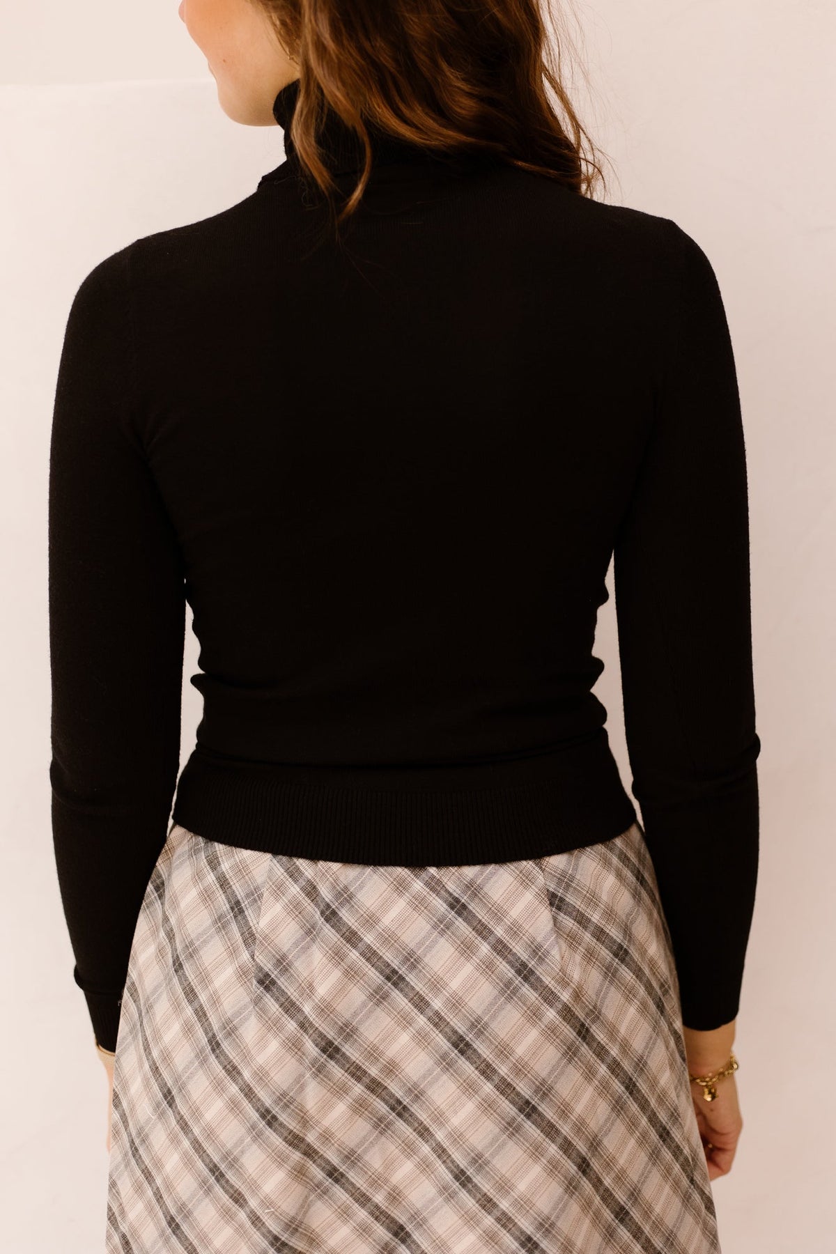 Objthess Rollneck Knit Pullover Black - Bij Keesje - Object - top