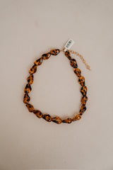 Oda ketting retro bruin - Bij Keesje - Bij Keesje - accessoires