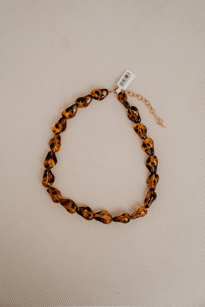 Oda ketting retro bruin - Bij Keesje - Bij Keesje - accessoires
