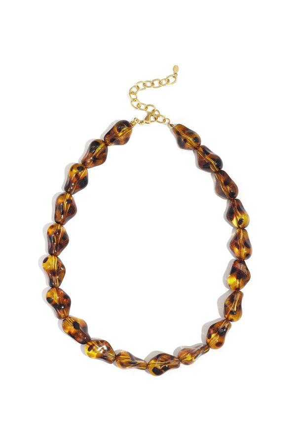 Oda ketting retro bruin - Bij Keesje - Bij Keesje - accessoires