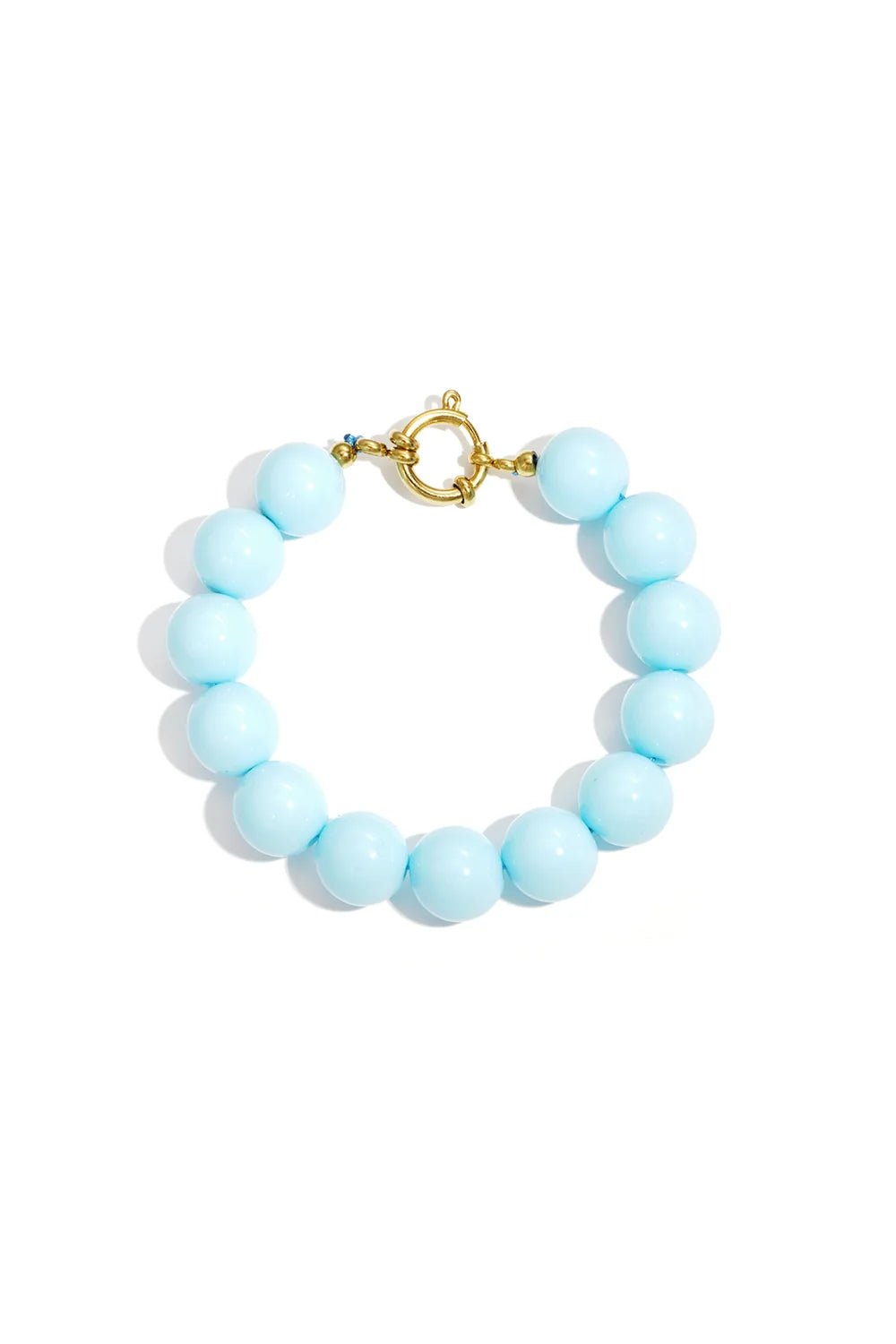 Odette armband beaded lichtblauw - Bij Keesje - Bij Keesje - accessoires