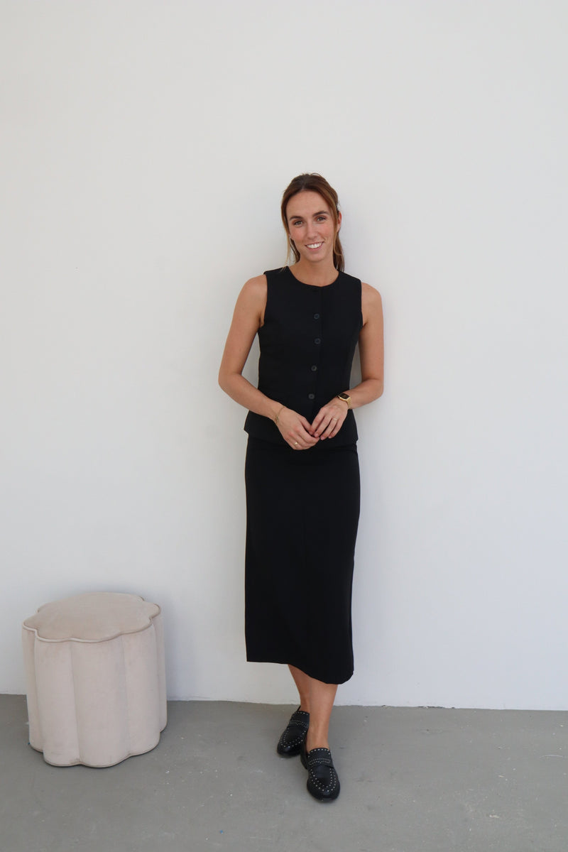 Odette skirt black - Bij Keesje