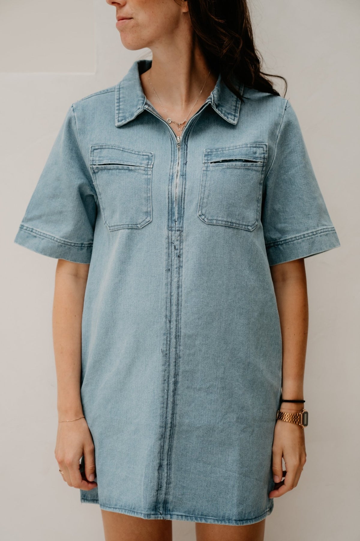 Odine denim dress blue - Bij Keesje - Bij Keesje - Jurk