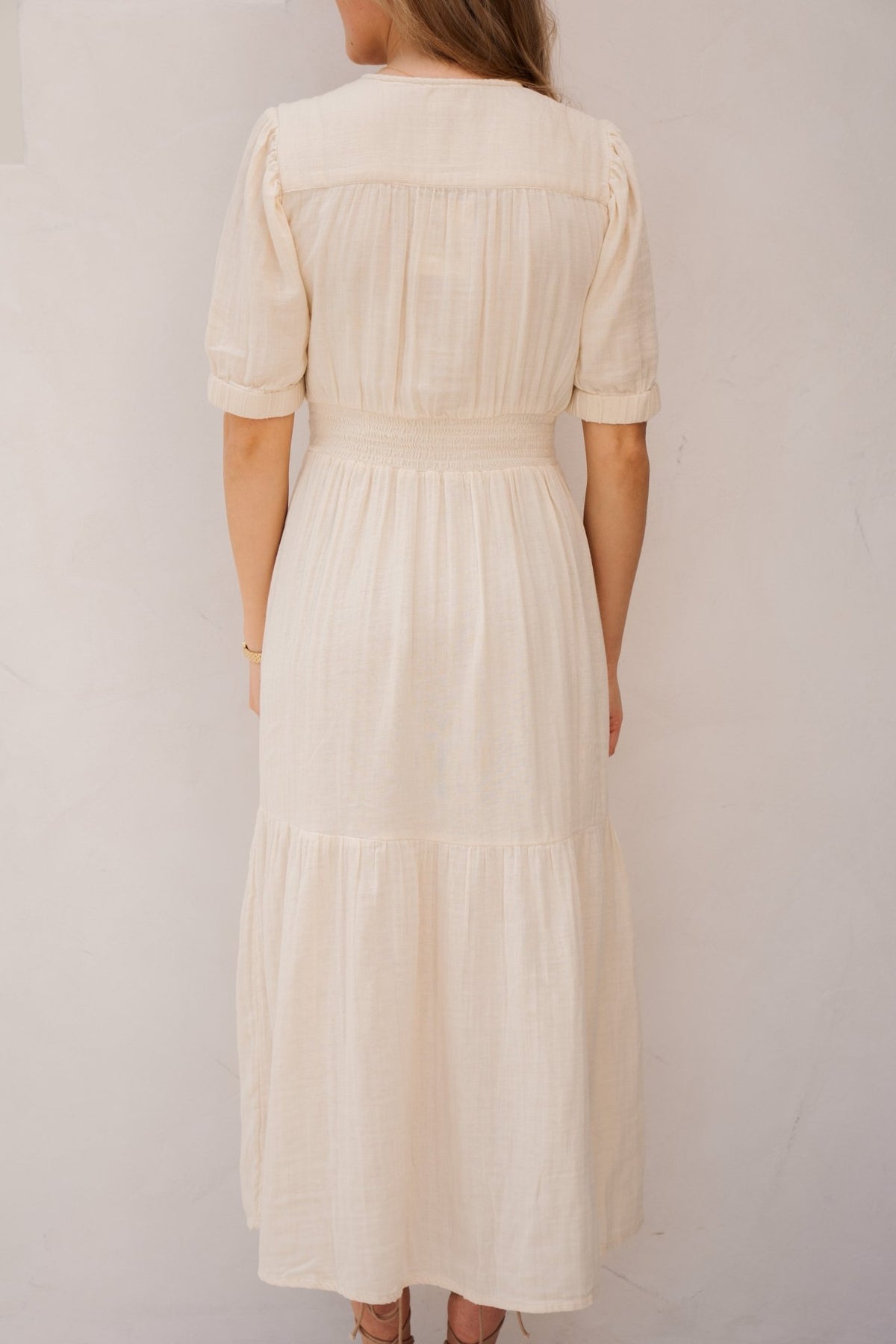 Odoumilo jurk ecru - Bij Keesje - Bij Keesje - jurk