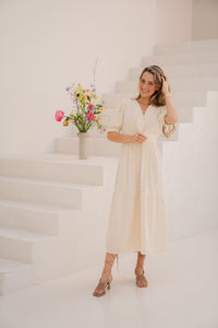 Odoumilo jurk ecru - Bij Keesje - Bij Keesje - jurk