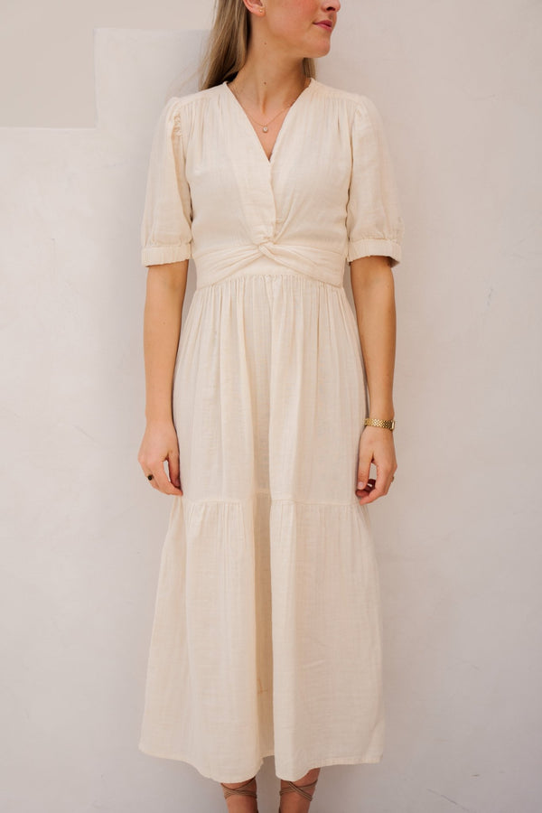 Odoumilo jurk ecru - Bij Keesje - Bij Keesje - jurk