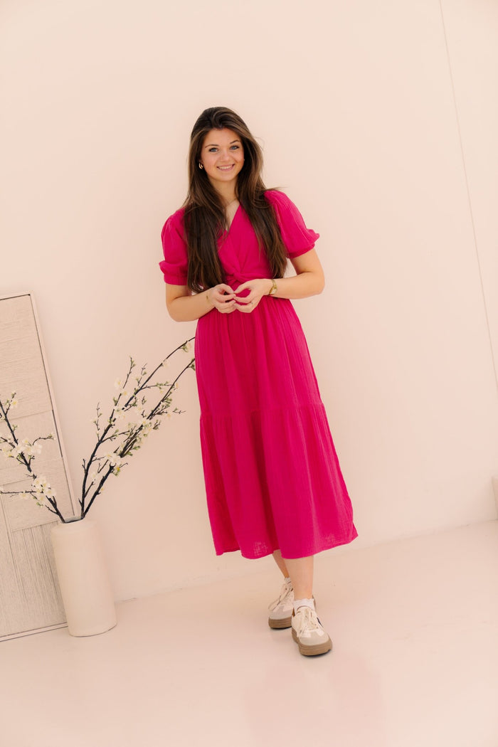 Odoumilo jurk framboise - Bij Keesje - Ange - jurk