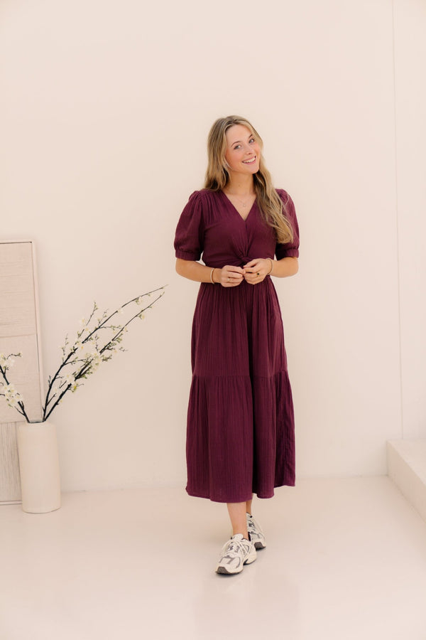 Odoumilo jurk raisin - Bij Keesje - Ange - jurk