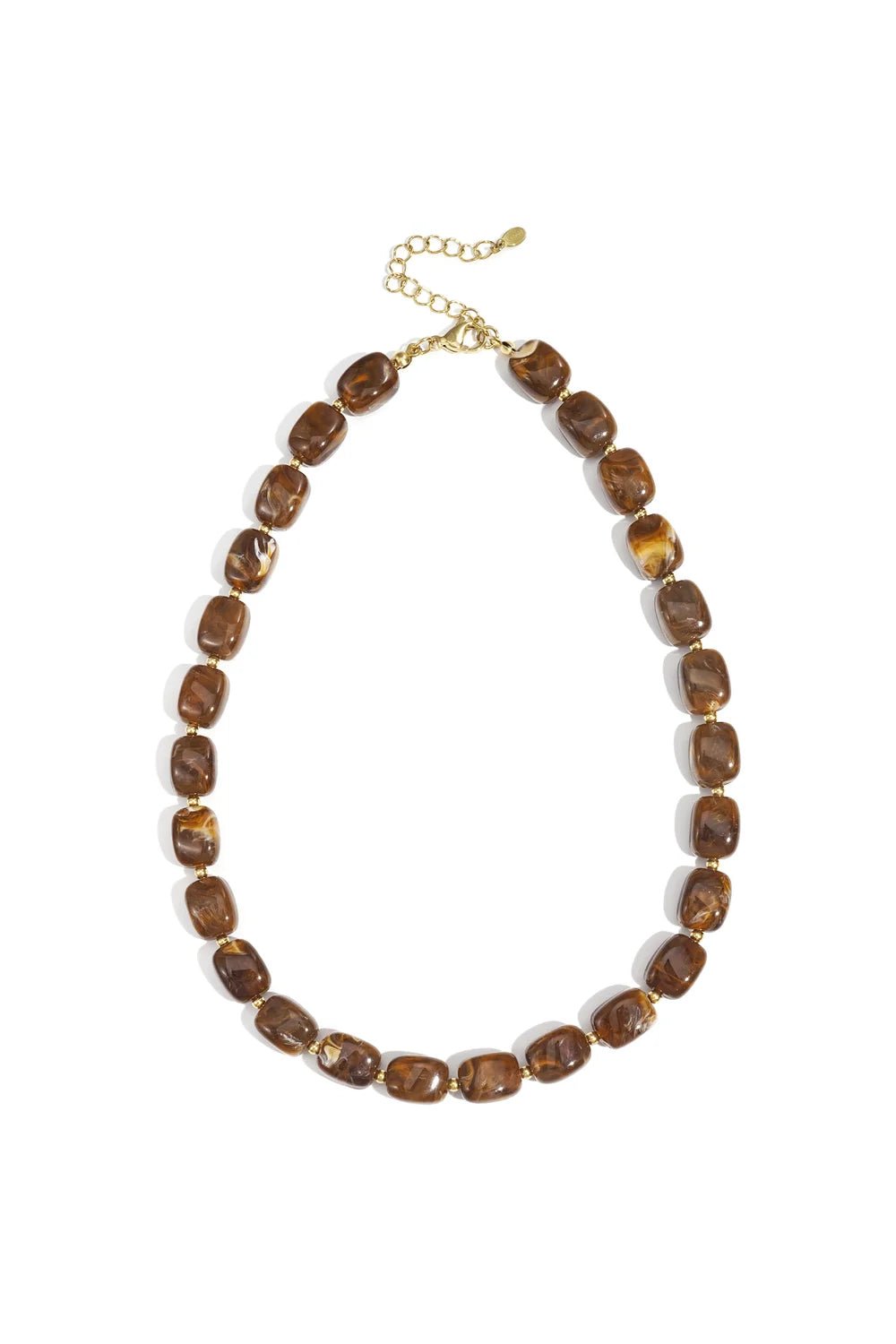 Ofelia ketting kralen bruin - Bij Keesje - Bij Keesje - accessoires