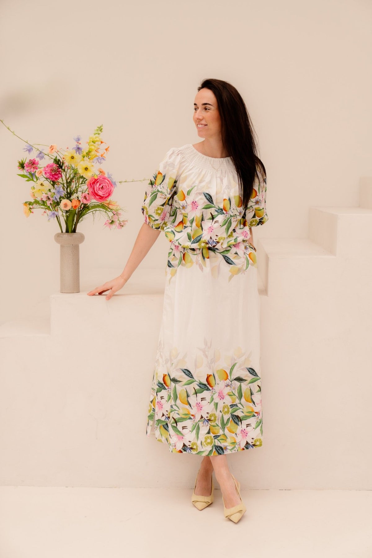 Off the shoulder top met design C351L - Bij Keesje - K - design - Jurk