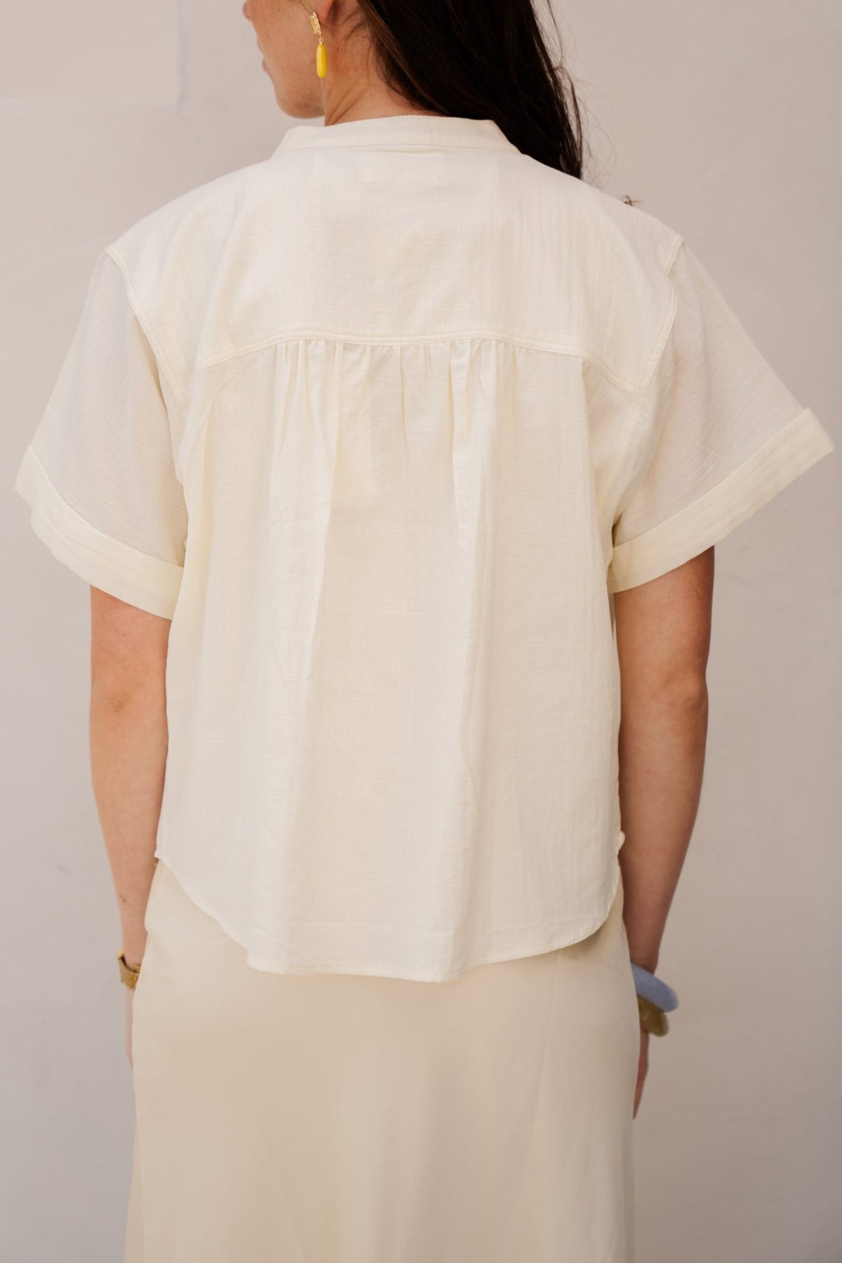 Okki blouse creme - Bij Keesje - Bij Keesje - Blouse