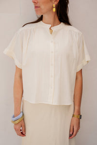 Okki blouse creme - Bij Keesje - Bij Keesje - Blouse