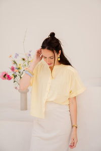 Okki blouse geel - Bij Keesje - Bij Keesje - Blouse