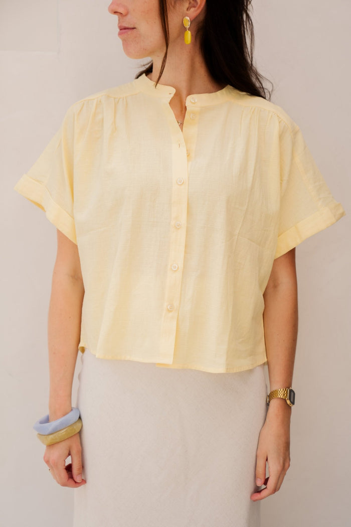 Okki blouse geel - Bij Keesje - Bij Keesje - Blouse