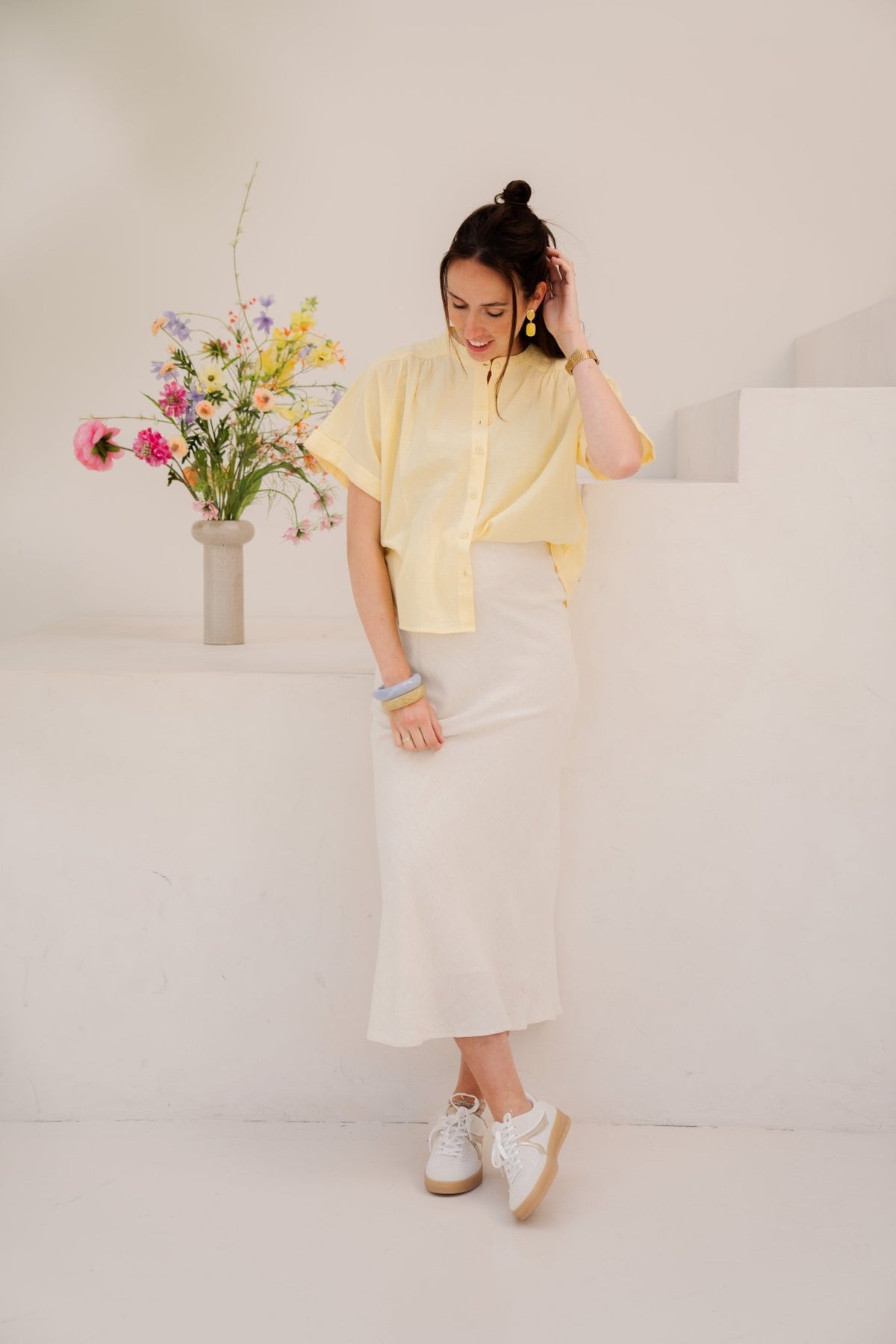 Okki blouse geel - Bij Keesje - Bij Keesje - Blouse