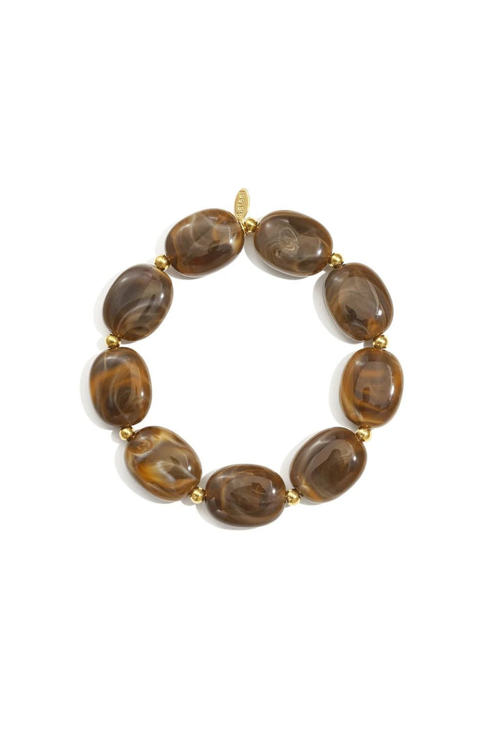 Olga armband bruin - Bij Keesje - Bij Keesje - accessoires